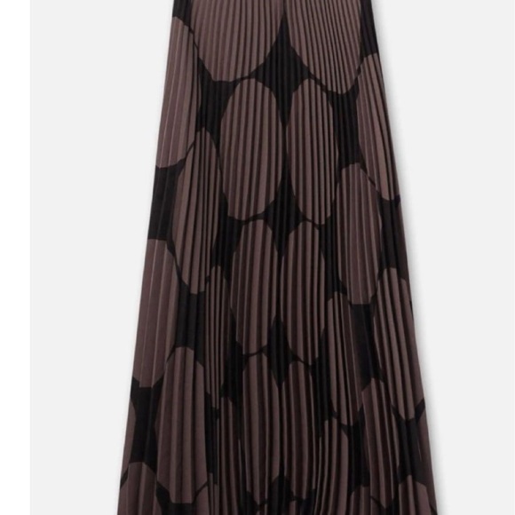 Marimekko Brown Midi A-Line Skirt Kyllikki Kivet Size Small - Picture 4 of 10